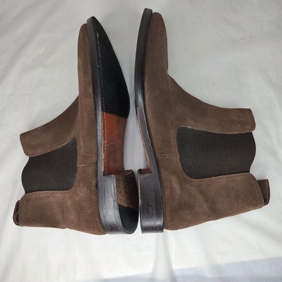 Santana by Carlos Santana Men’s Chestnut Suede Chelsea Boots Size 11.5 - Picture 5 of 10